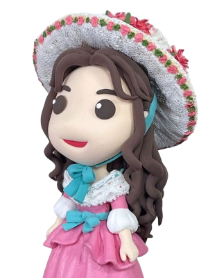 Alternative view of Cute face clay figures