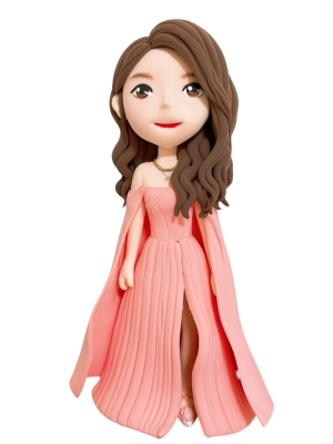 Alternative view of Delicate face clay figures