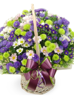 Small guide+seasonal flower+green material