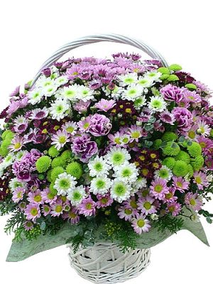 Small soup flower basket