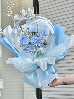 Flower Balloon - SkyBlue