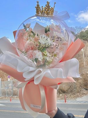 Flower Balloon - Peach Pink