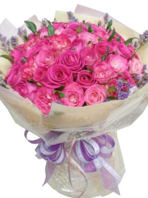 Rose+seasonal flower+green material