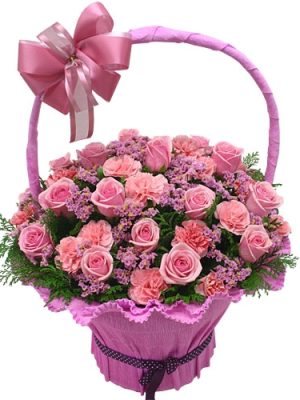 Rose mix basket