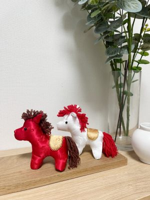 [Pregnancy & Birth Celebration Gift] Red Horse Doll Keyring 🐎