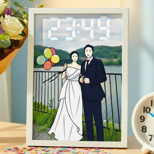 Free keyring π LED drawing watch anniversary gift for couples and parents