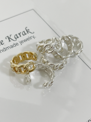 Basic chain ear cuff silver 925