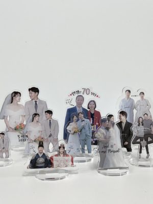 custom acrylic wedding photo table/wedding gift/couple/housewarming