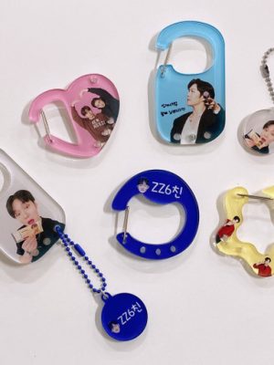 acrylic carabiner keyring goods bag accessory keyring
