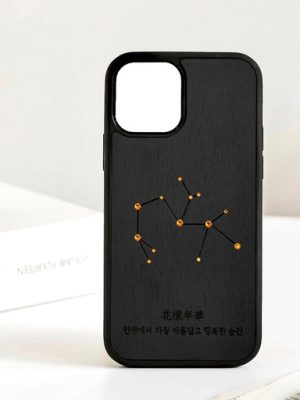 birthstone constellation wood phone case wooden wooden cell phone case