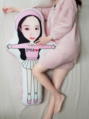 Oversized Face Doll Couple Picture Hug Me Body Pillow