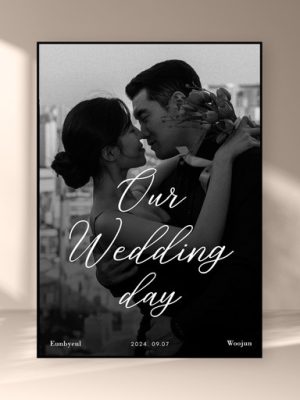 The only digital wedding poster in the world ❤