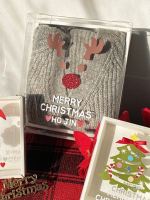 [X-MAS GIFT BOX] 5Size Christmas lettering box