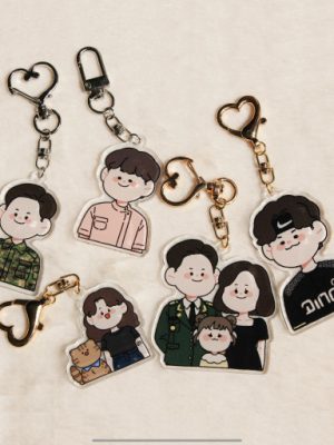 ♡ Lovely illustration key ring ring ♡