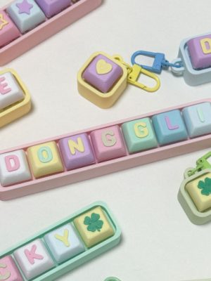 custom keycap keyring (+ deco pendant)