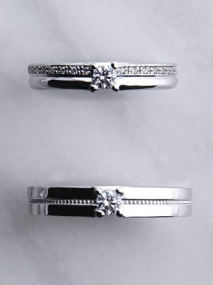 March white wedding silver couplings