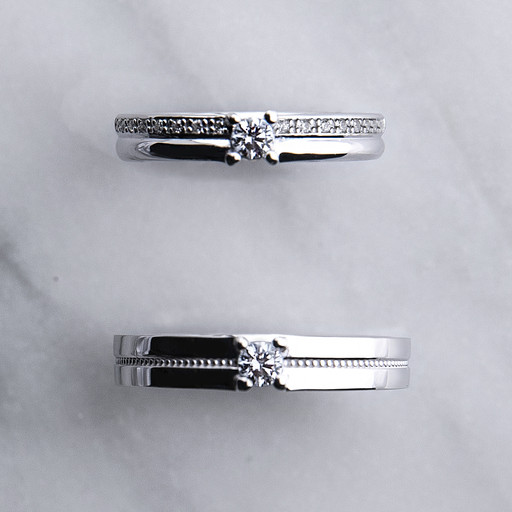 March white wedding silver couplings