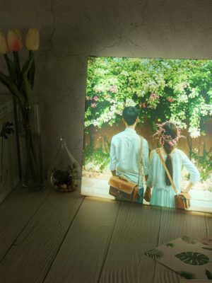 Canvas mood light frame wedding birthday anniversary housewarming couple gift