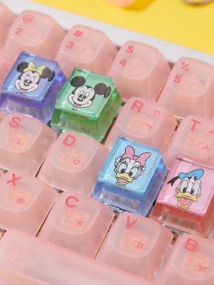 [Disney] Couple keycap key ring set