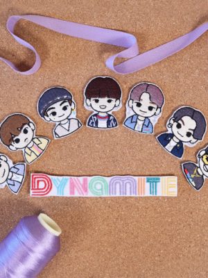 1+1 🔥 custom illustration couple brooch badge waffen