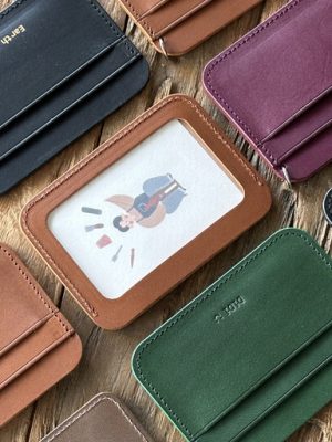 [Free Engraving] Vegetable Cowhide Basic Card Holder