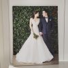 Solid wood custom made to order ❤️ couple marriage family wedding canvas frame