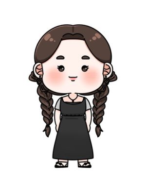 Full body bread cake profile caricature