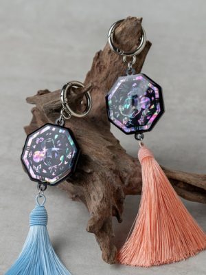 [Disney] K-Heritage Mickey Mini Mother-of-pearl pacifier key ring