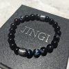 The ultimate symbol, black reef stone AAA+ natural gemstone bracelet