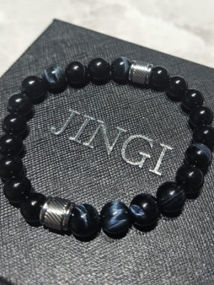 The ultimate symbol, black reef stone AAA+ natural gemstone bracelet