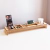 Wood keyboard organizer, keyboard storage box desk organizer