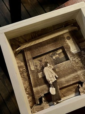 3D stereoscopic wooden frame