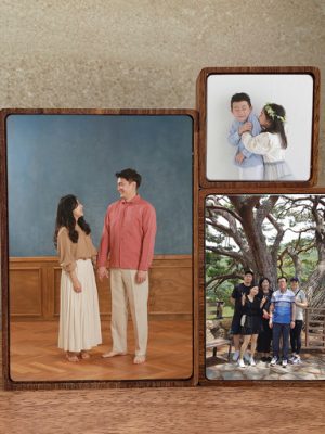 High-grade wooden frame, mini frame, desktop ossuary frame, Bongandang decoration