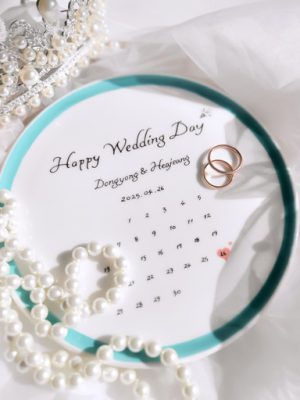 ❤️ Anniversary calendar lettering plate wedding birthday housewarming gift