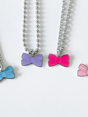 Shiny You Color Ribbon 🎀 Anti-Mia Necklace for Boys and Girls Surgical Engraving