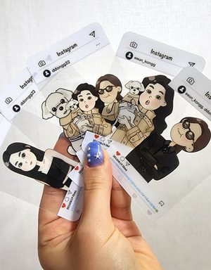 📌 Transparent character illustration*business card*card*goods*