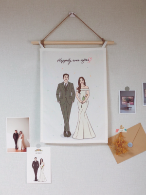 🌿 Free postcard & stationery & point color 🌿 drawing fabric poster