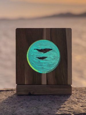🐳 Humpback Whale (Whale) Trip - Resin Mood Light 🐳 Engravable