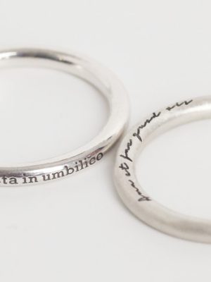 [Free Engraving Event] Simple 2,3 Pre-Engraved Silver Couple, Friendship Ring