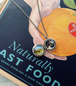 [Made to order] round locket pendant photo necklace