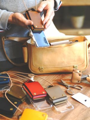 classic bag leather phone case