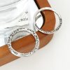 Silver 925 Be Love Hammer Coupling Friendship Ring Side Engraved Silver Ring