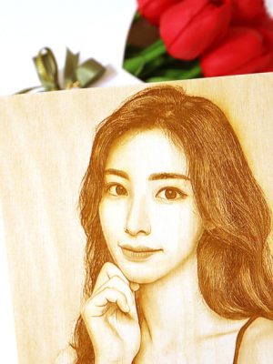 pop art wood photo couple anniversary letter tree photo gift frame