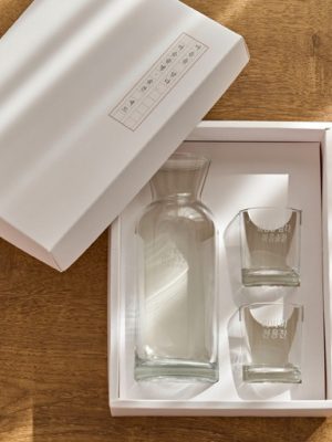 🎁 Recommended as a gift 🎁 Engraved soju cup, heart sake bottle, sake cup