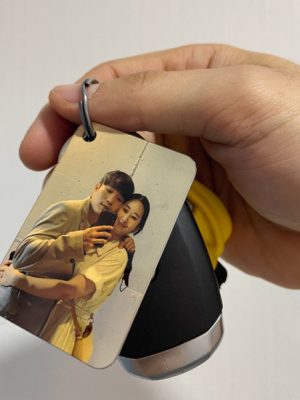 Reversible 🖼️ Key ring, family, photo keyring