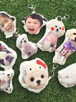 ⭐ Custom photo cushion celebrity goods pet & human face photo keyring