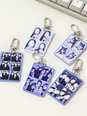 🎁 Recommended gift 🎁📸 Metal photo four-cut key ring 4/6 cut