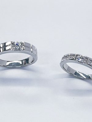 Unforgettable beauty shiny silver coupling