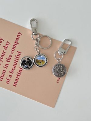[Made to order] round rocket photo keyring