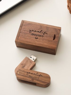 Free engraving 💓 Wood USB+wood case custom group gift